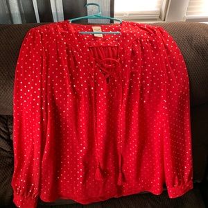 Red long sleeve